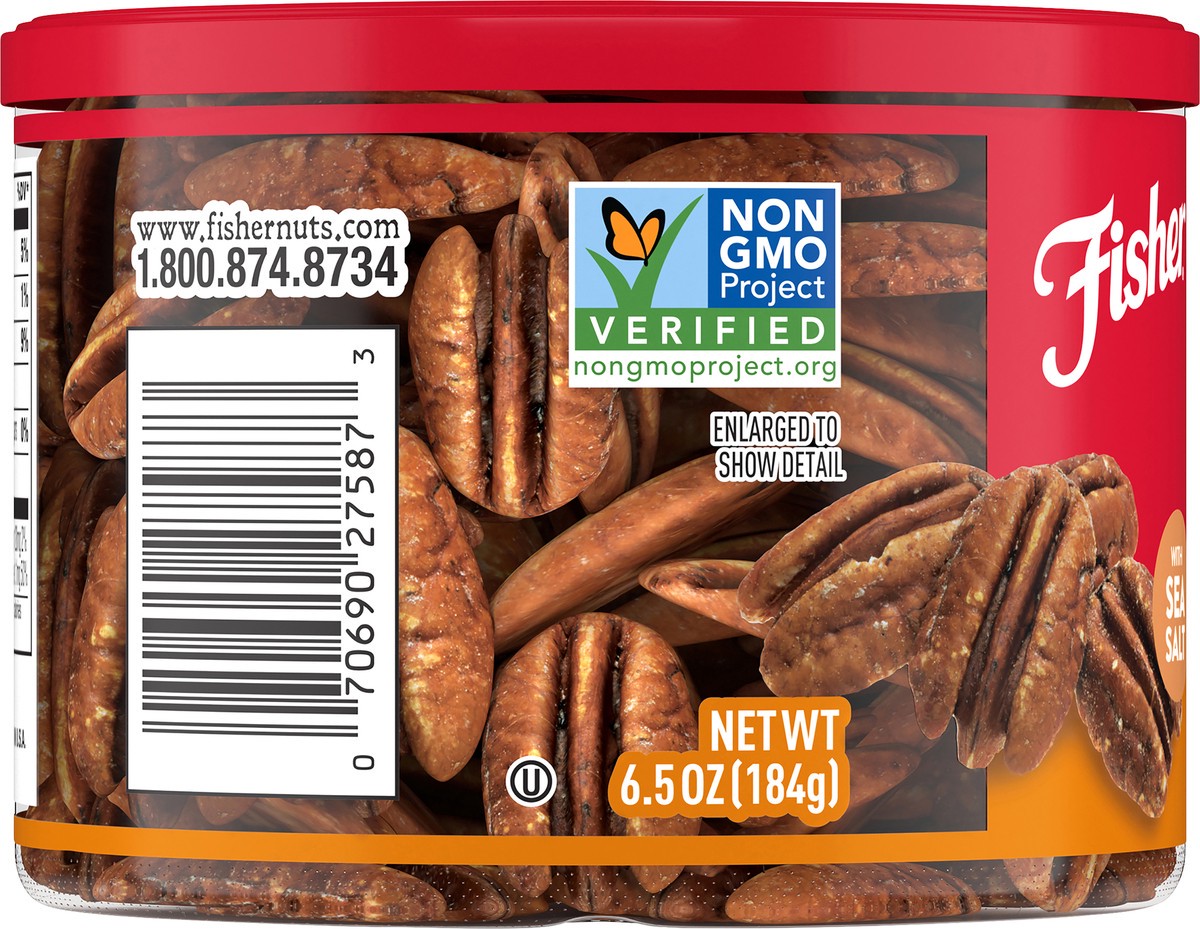 slide 9 of 9, FISHER SNACK Pecans, 6.5 oz