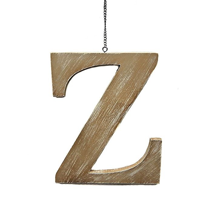 slide 1 of 2, Bee & Willow Home Monogram Letter Z'' Wood Door Hanger'', 1 ct