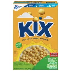 Kix Whole Grain Breakfast Cereal, Crispy Corn Cereal Puffs, 12 oz