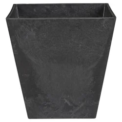 Novelty Ella 10" Square Planter Black
