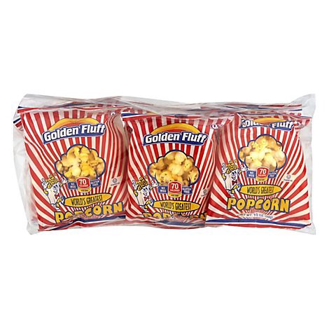slide 1 of 1, Golden Fluff 6 Pack Popcorn - 6 Package, 6 ct