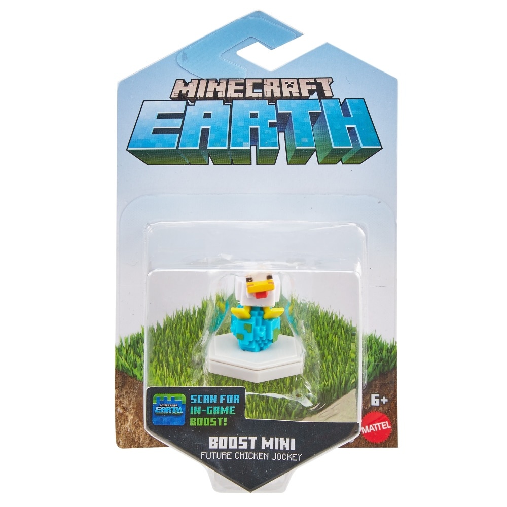 slide 1 of 1, Mattel Minecraft Earth Boost Future Chicken Jockey Figure, 1 ct