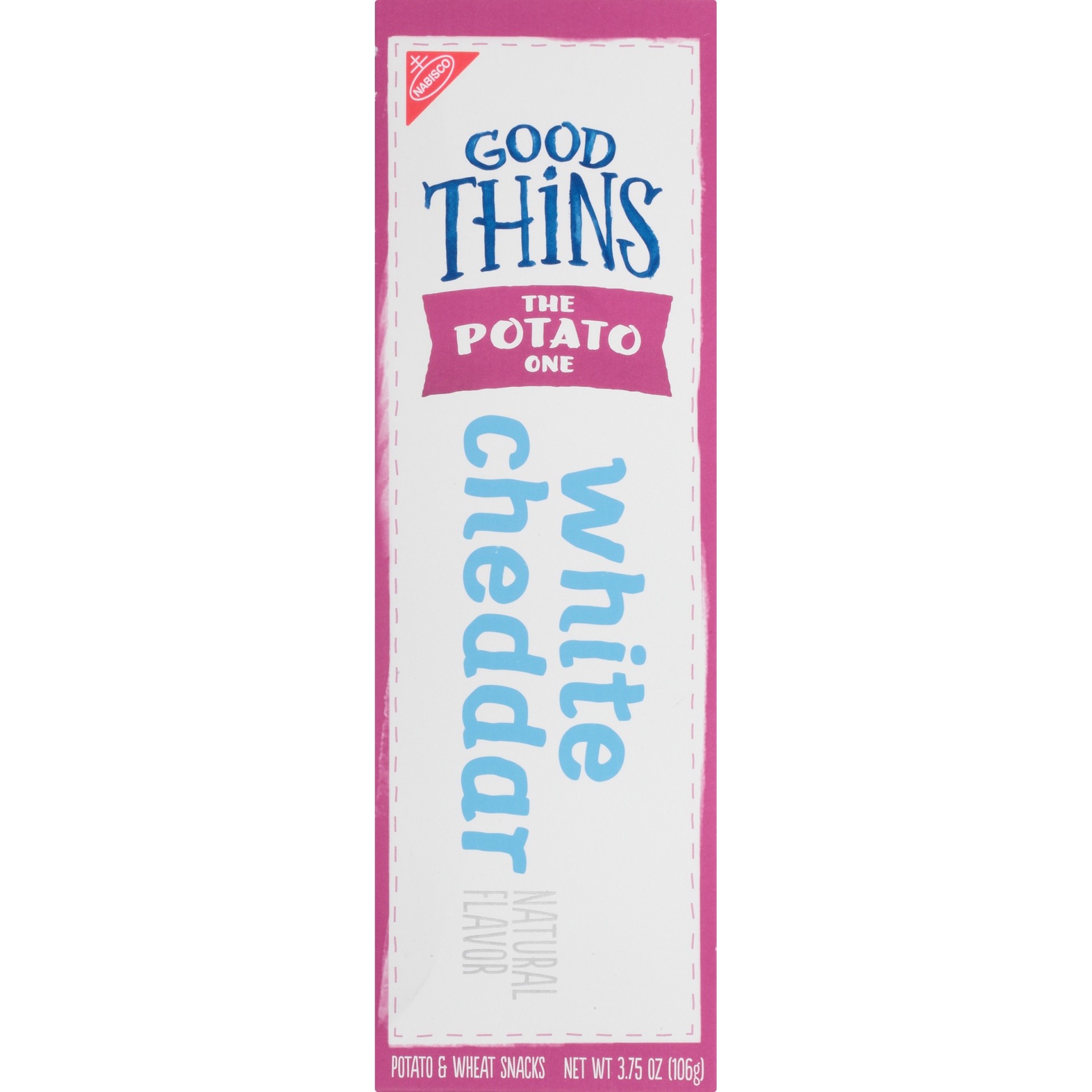 slide 4 of 8, GOOD THiNS The Potato One White Cheddar Crackers, 3.75 oz