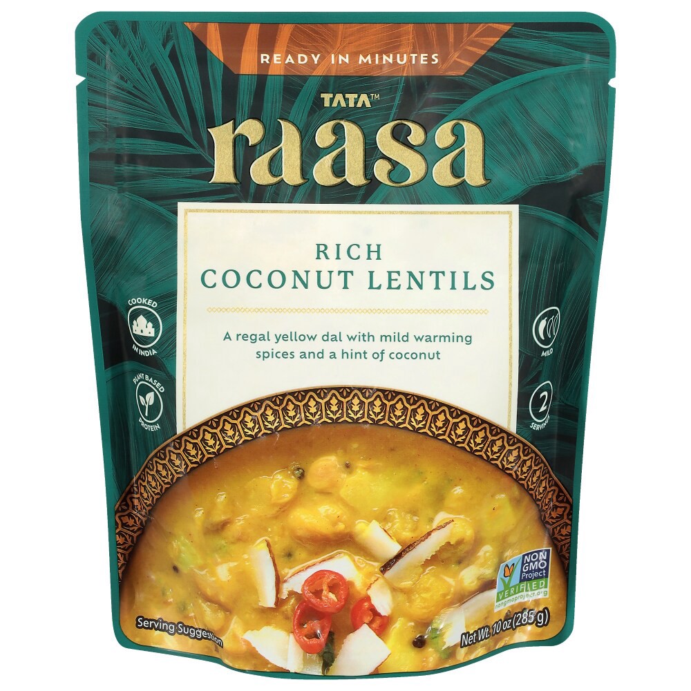 slide 2 of 2, Tata Raasa Rich Coconut Lentils 10 oz, 10 oz