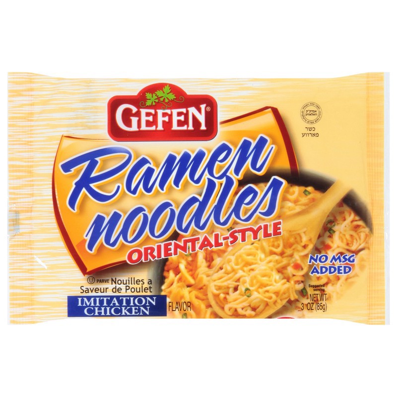 slide 1 of 1, Gefen Oriental-Style Imitation Chicken Flavor Ramen Noodles 3 oz, 3 oz
