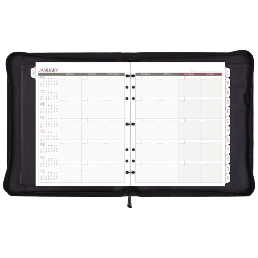 slide 2 of 2, Day Runner Inset Stripe Refillable Planner, 8 1/2'' X 11'', Assorted Colors, Undated, 1 ct