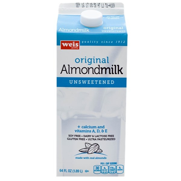 slide 1 of 1, Unsweetened Original Almond Milk, 64 fl oz