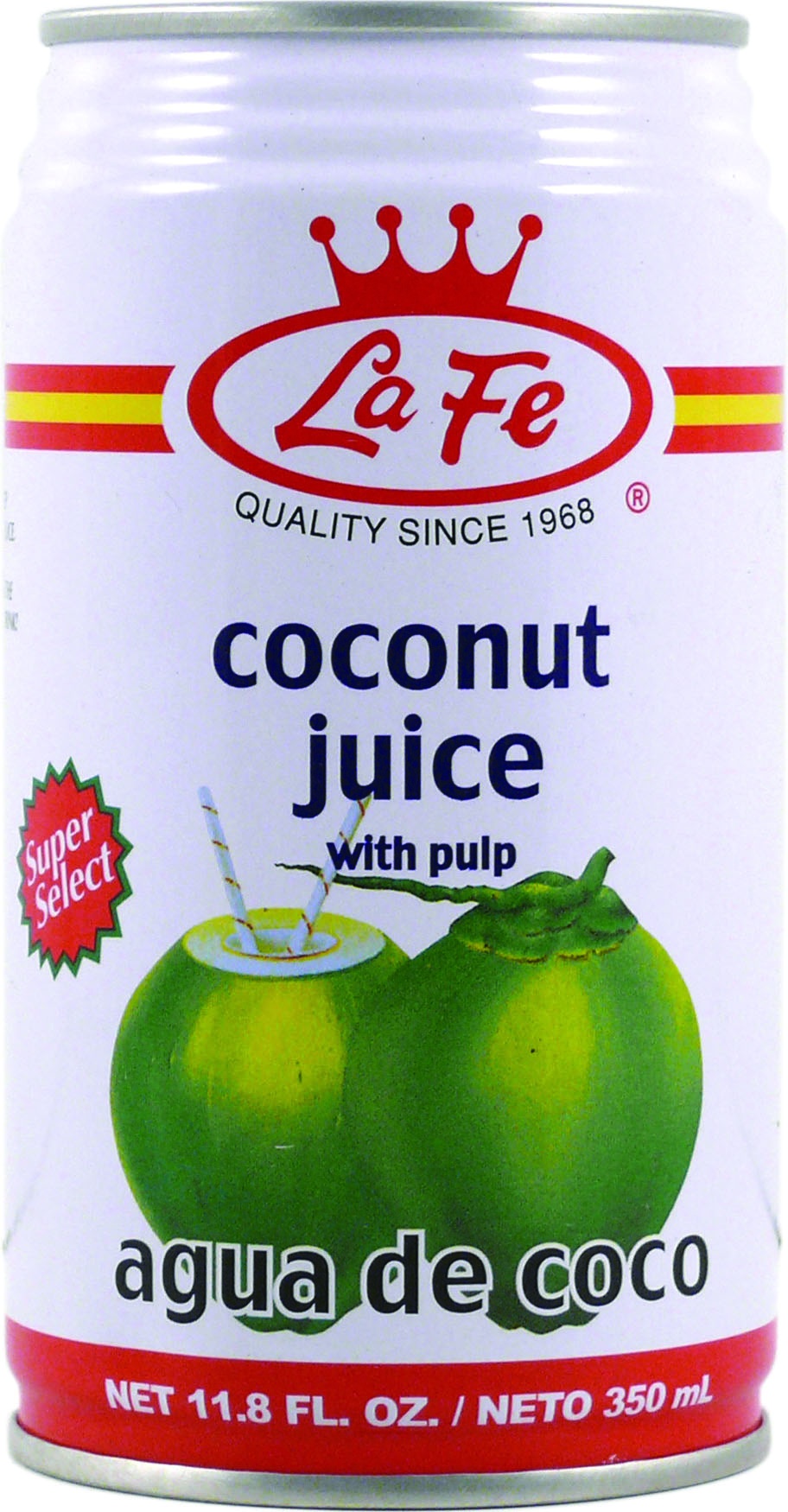 slide 1 of 1, La Fe Coconut Juice with Pulp, 11.8 fl oz