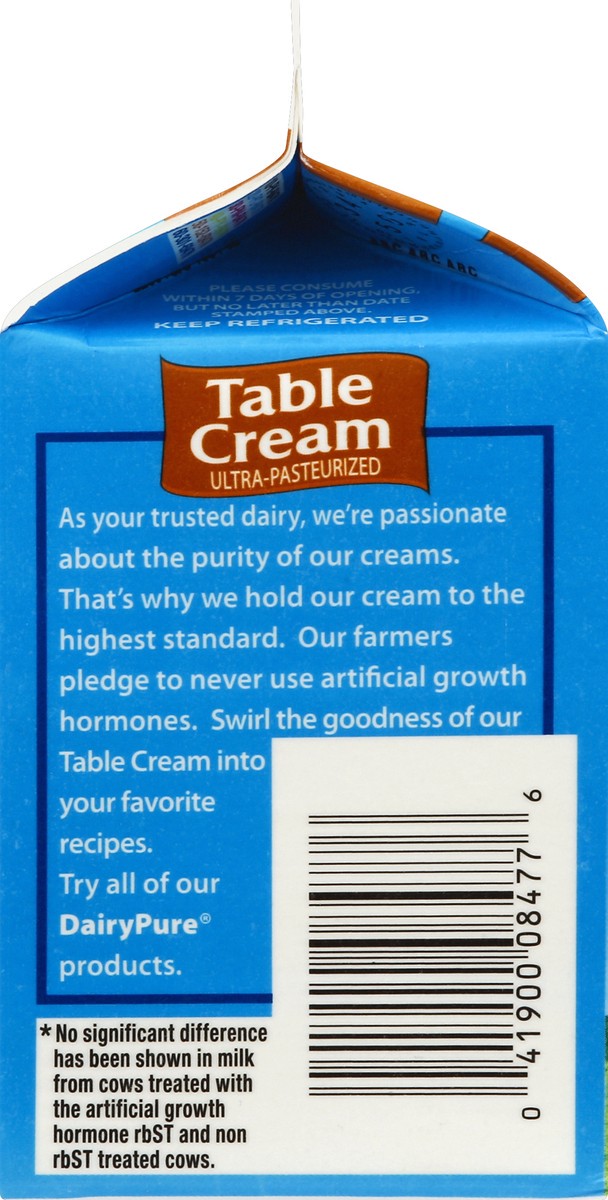 slide 4 of 4, Meadow Gold Dairy Pure Meadow Gold Dairy Pure Table Cream, 1 pint