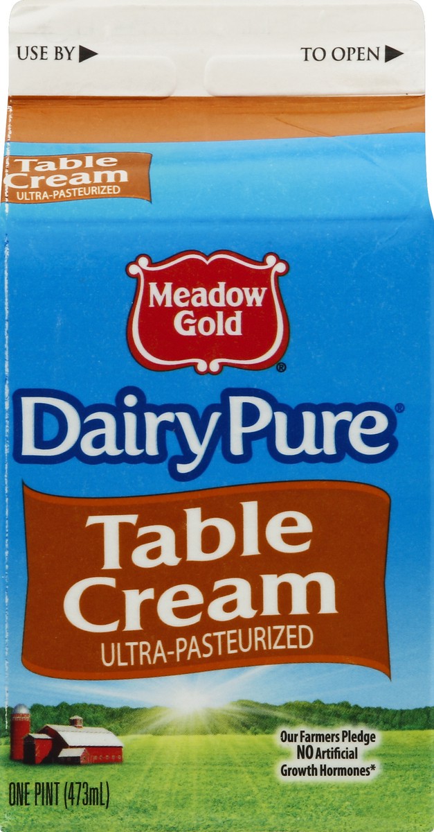 slide 3 of 4, Meadow Gold Dairy Pure Meadow Gold Dairy Pure Table Cream, 1 pint