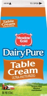 slide 1 of 4, Meadow Gold Dairy Pure Meadow Gold Dairy Pure Table Cream, 1 pint