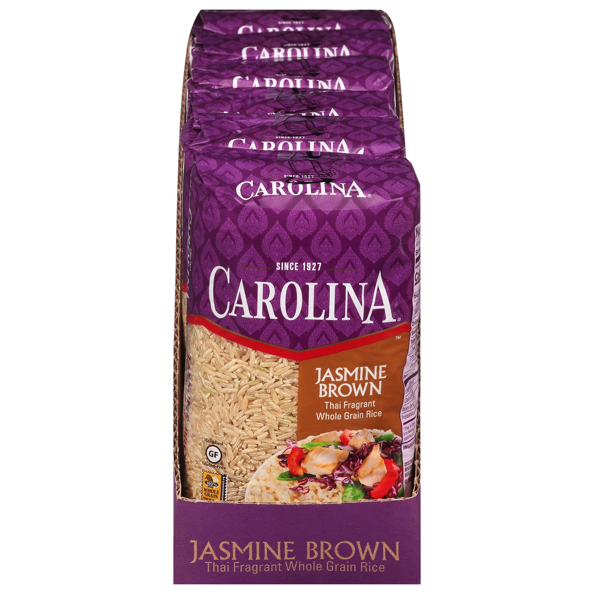 slide 1 of 8, Carolina Jasmine Brown Thai Fragrant Whole Grain Rice, 2 lb