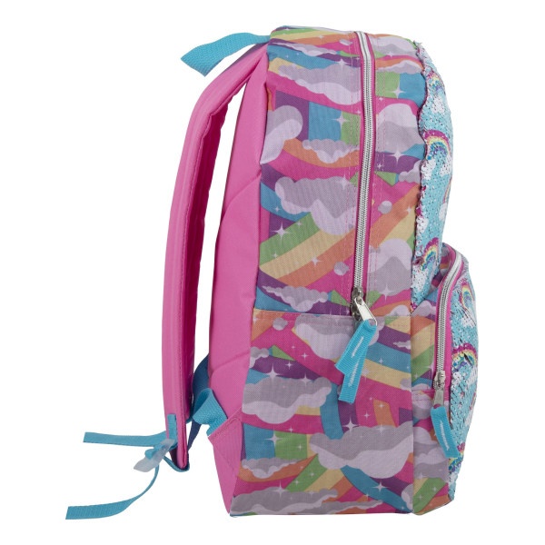 slide 3 of 6, Trailmaker Rainbow Sequin Backpack, 1 ct