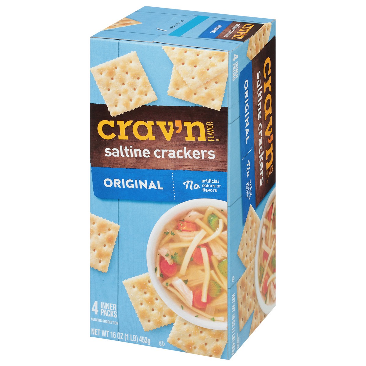 slide 6 of 9, Crav'n Flavor Original Saltine Crackers - 16 oz, 16 oz