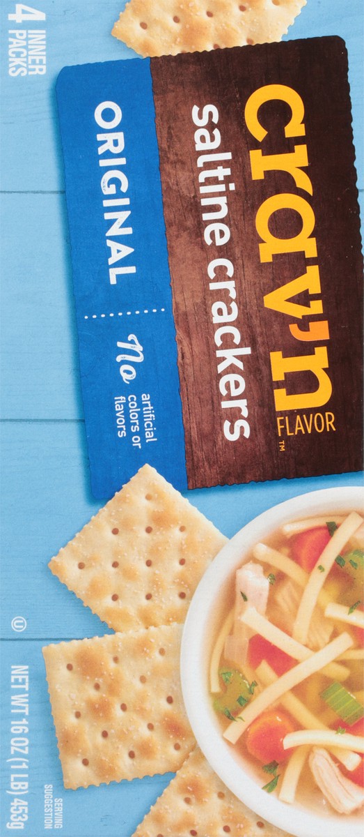 slide 5 of 9, Crav'n Flavor Original Saltine Crackers - 16 oz, 16 oz