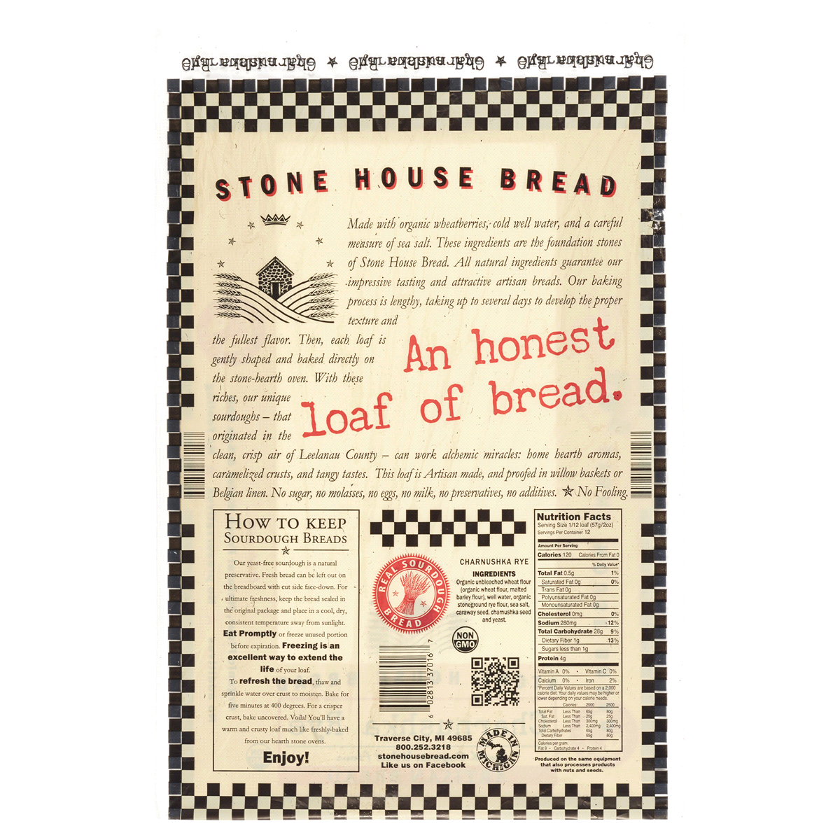 slide 2 of 3, Stone House Bread, Charnushka Rye, 20 oz, 20 oz