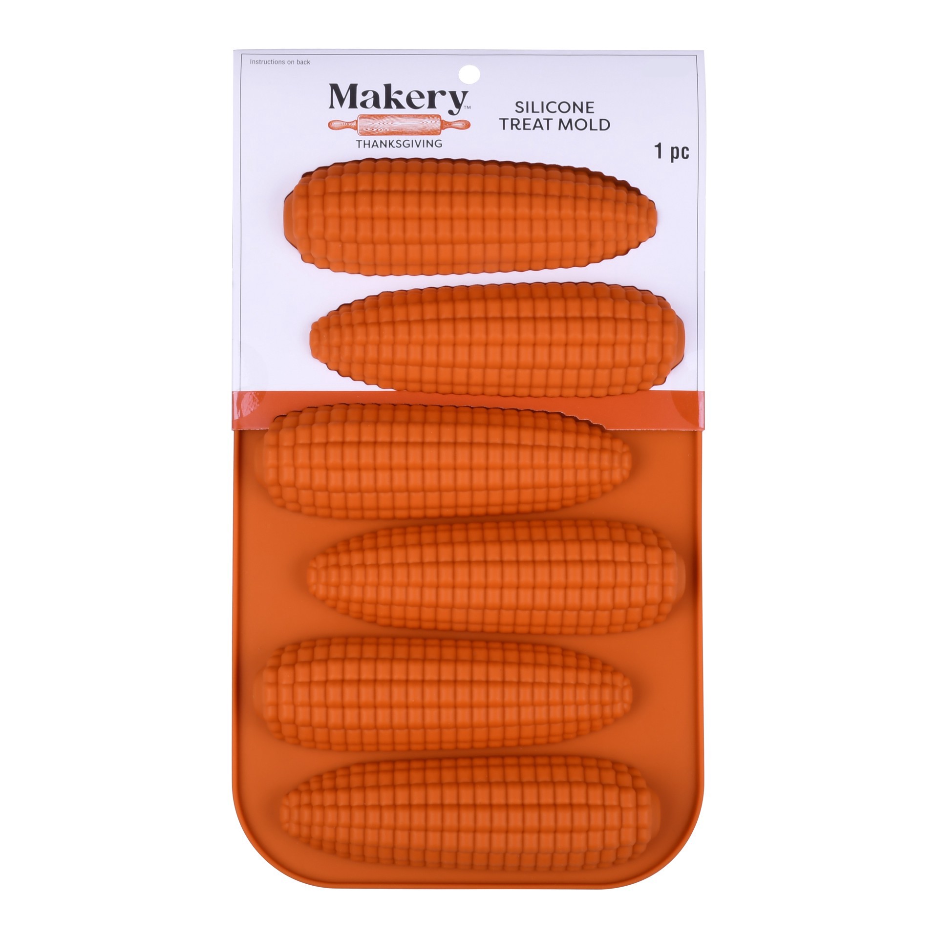 slide 3 of 4, Corn Silicone Treat Mold By Makery, 7 in x 11 in