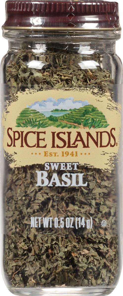 slide 2 of 10, Spice Islands Sweet Basil 0.5 oz. Jar, 0.5 oz