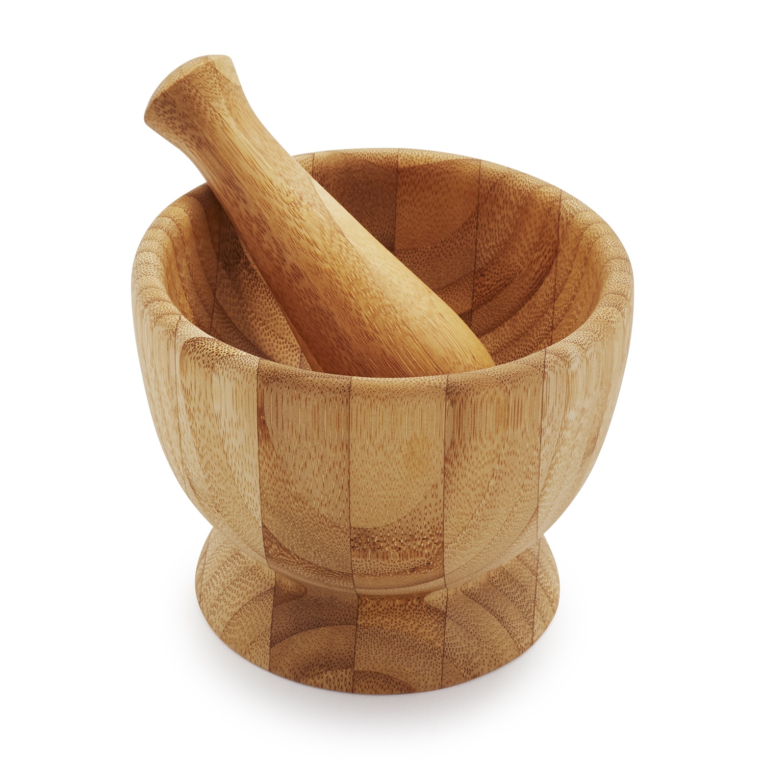slide 1 of 1, Sur La Table Totally Bamboo Mortar and Pestle, 1 ct