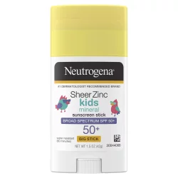 Neutrogena Sheer Zinc Kids Mineral Sunscreen Stick SPF 50+ Fragrance Free