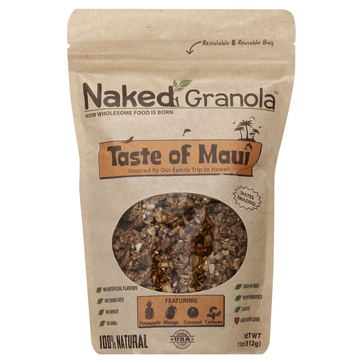 slide 2 of 2, NAKED GRANOLA Granola 11 oz, 11 oz