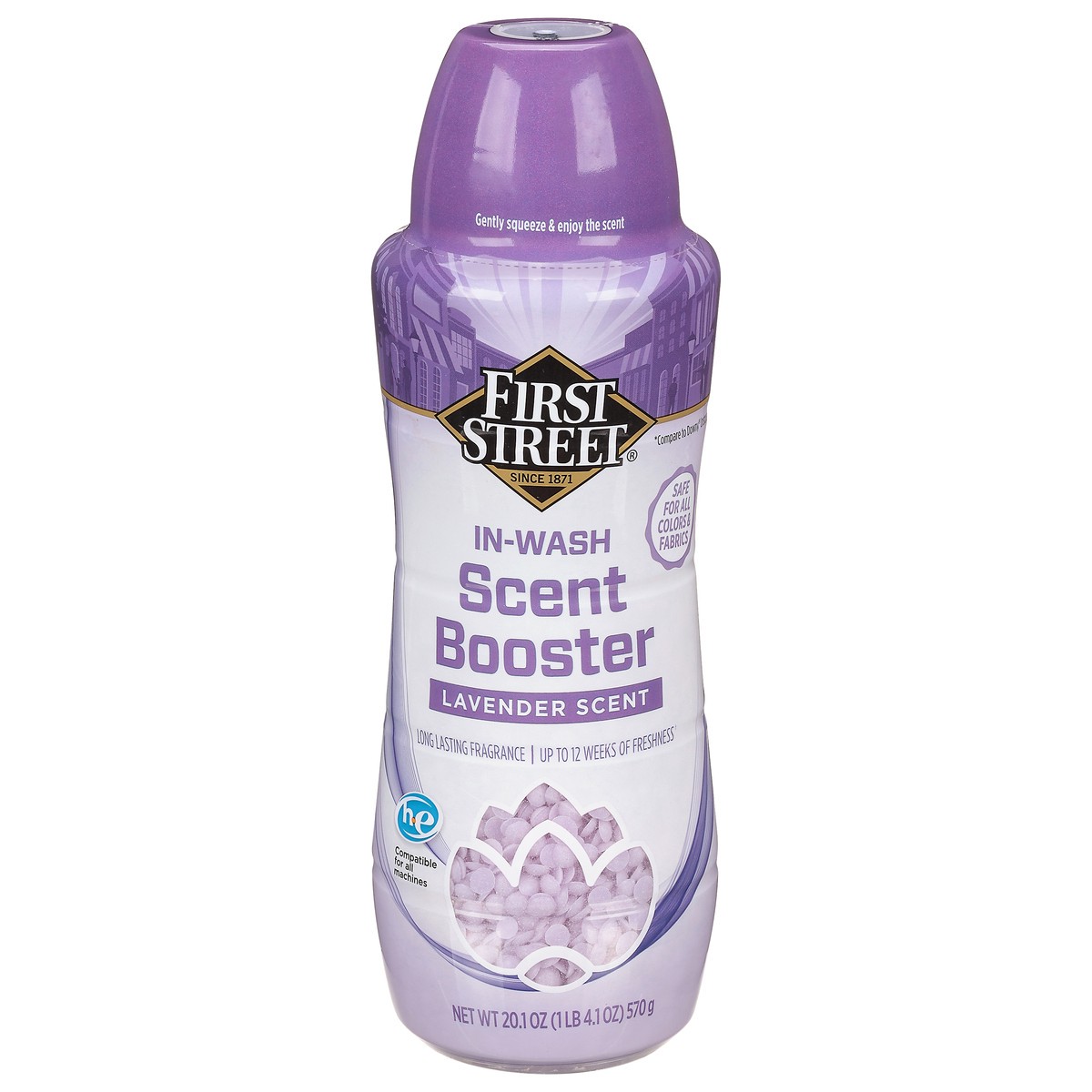 slide 1 of 9, First Street In-Wash Scent Booster Lavender Scent, 20.1 oz