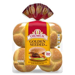 Oroweat Golden Seeded Buns, 8 count, 21 oz