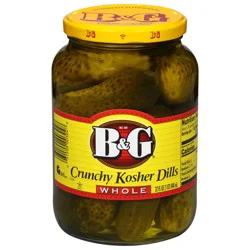 B&G Crunchy Whole Kosher Dills 32 fl oz