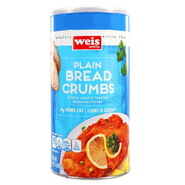 slide 1 of 6, Weis Quality Plain Bread Crumbs, 24 oz