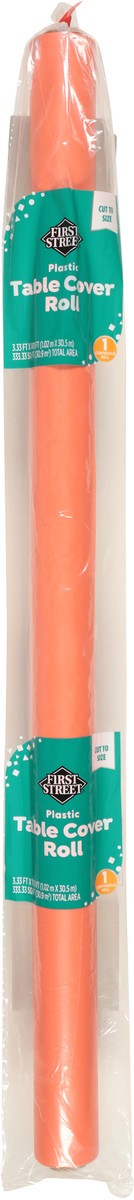 slide 10 of 11, First Street Tablecover Roll Orange 40X100, 1 ct