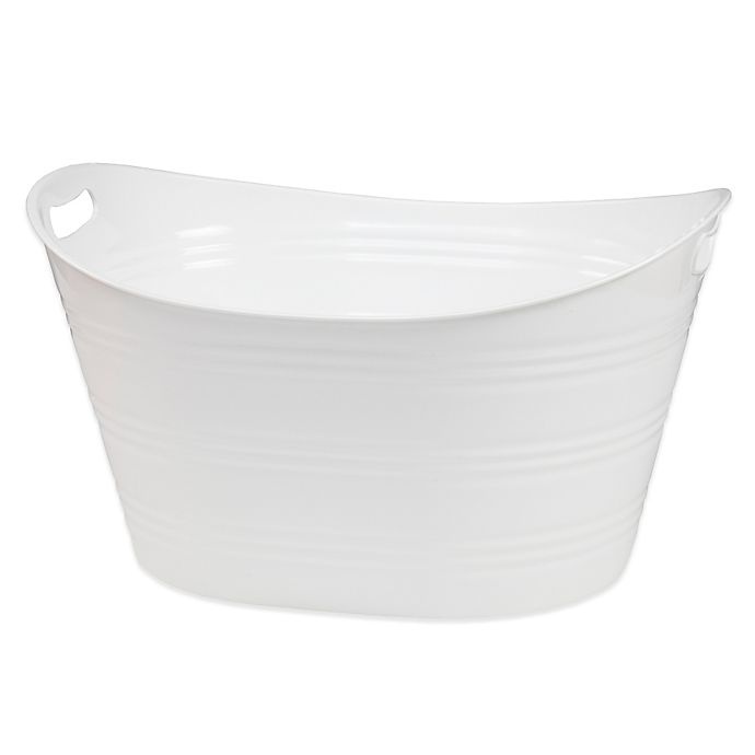 slide 1 of 1, Creative Bath Storage Tub - White, 1 ct