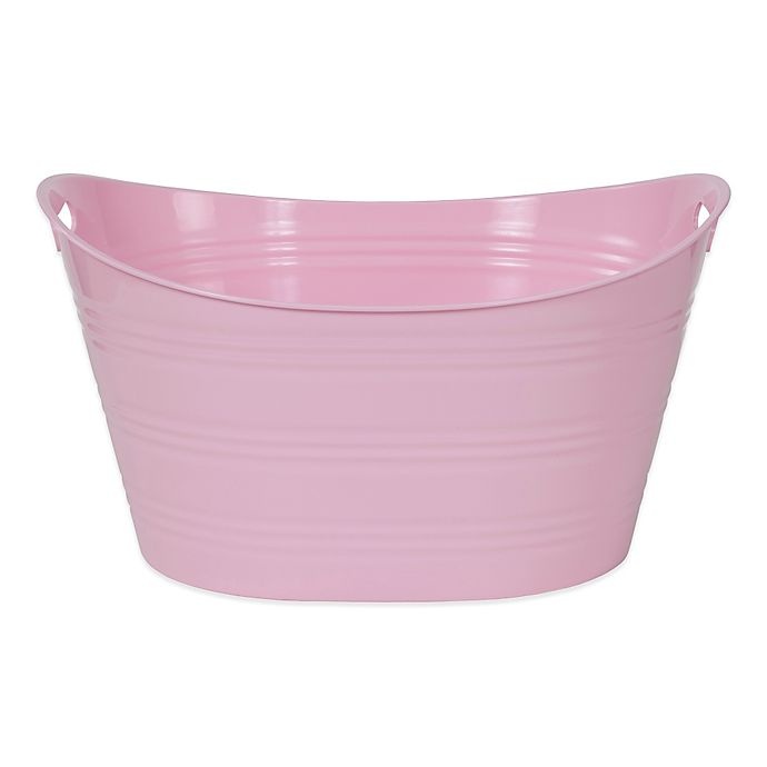 slide 1 of 1, Creative Bath Storage Tub - Light Pink, 1 ct