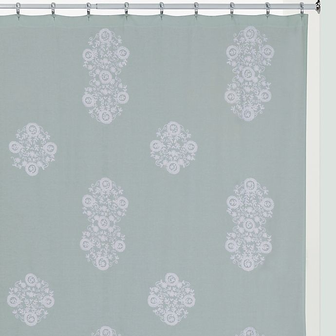 slide 2 of 2, Creative Bath Boho Shower Curtain - Aqua, 1 ct