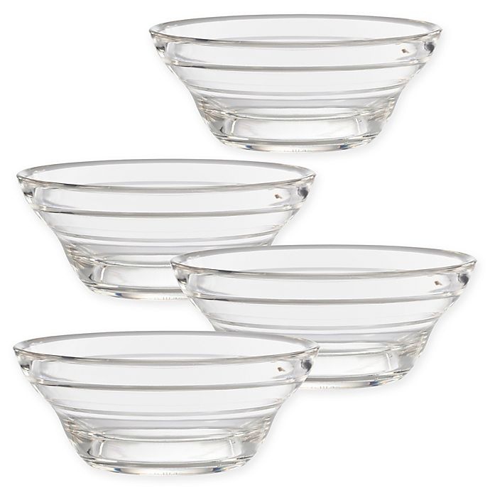 slide 1 of 1, CreativeWare Lemonade Small Clear Bowls, 4 ct