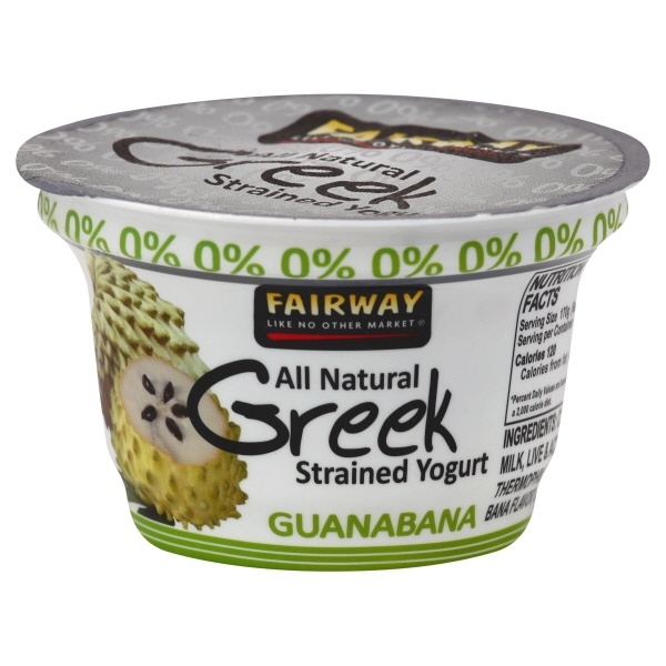 slide 1 of 1, Fairway Greek Yogurt 0 Guanabana, 6 oz