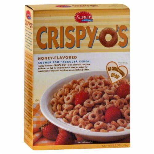 slide 1 of 4, Crispy O's Cereal, Kosher for Passover, Honey-Flavored, 6.6 oz