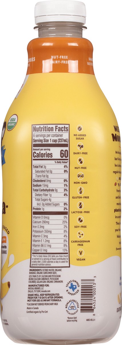 slide 8 of 9, Mooala Organic Original Bananamilk, 48oz, 48 fl oz