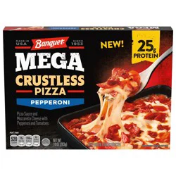 Banquet Mega Crustless Pepperoni Pizza 10 oz