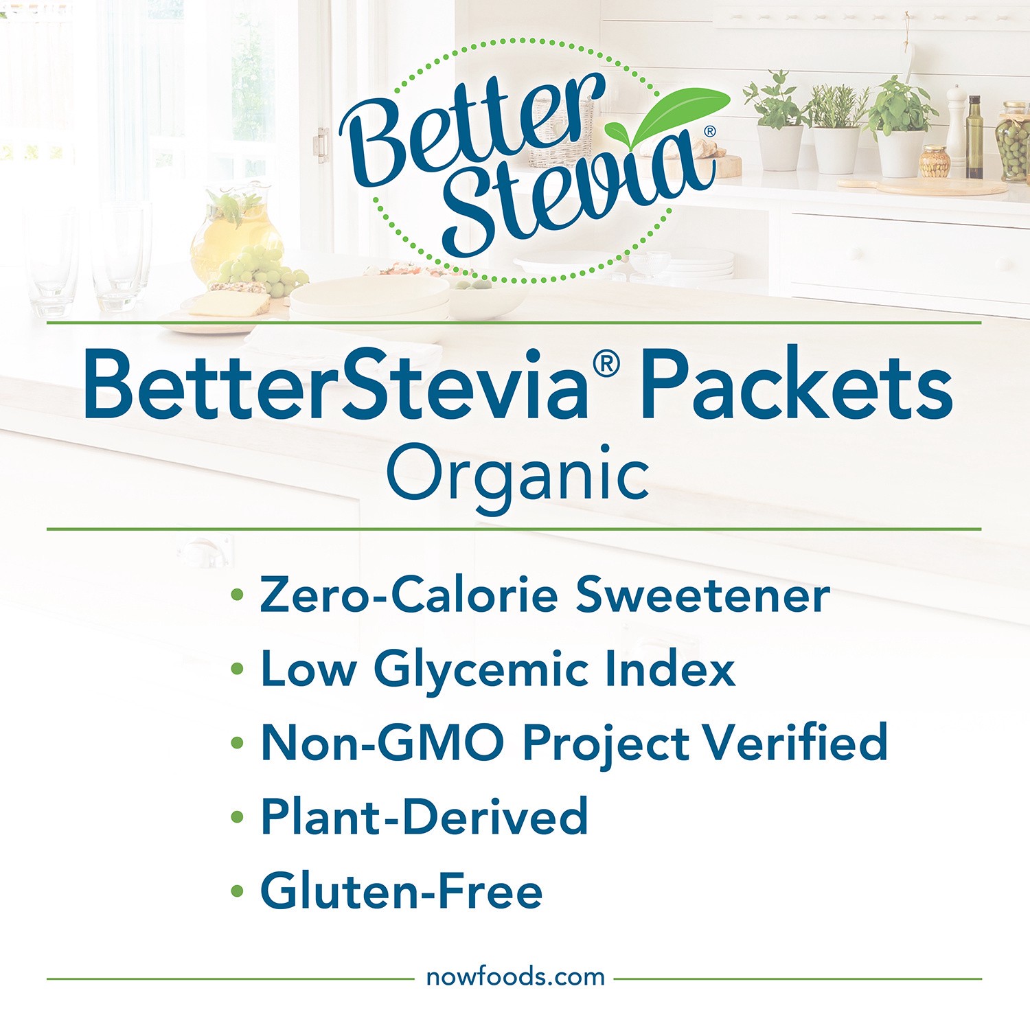 slide 4 of 5, NOW Natural Foods BetterStevia Organic - 75 Packets/Box, 75 ct