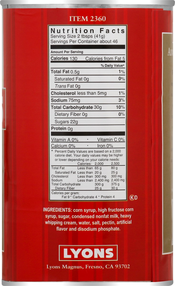 slide 11 of 12, Lyons Caramel Dessert Topping 66 oz, 66 oz