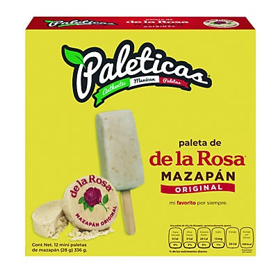 slide 1 of 1, Paleticas De La Rosa Mazapan Mini Frozen Bars, 12 ct