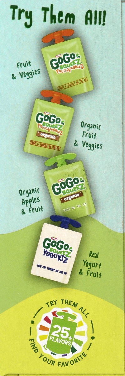 slide 8 of 11, GoGo squeeZ 4 Pack Fruit & Veggies On The Go Apple Pear Applesauce 4.0 ea, 4 ct