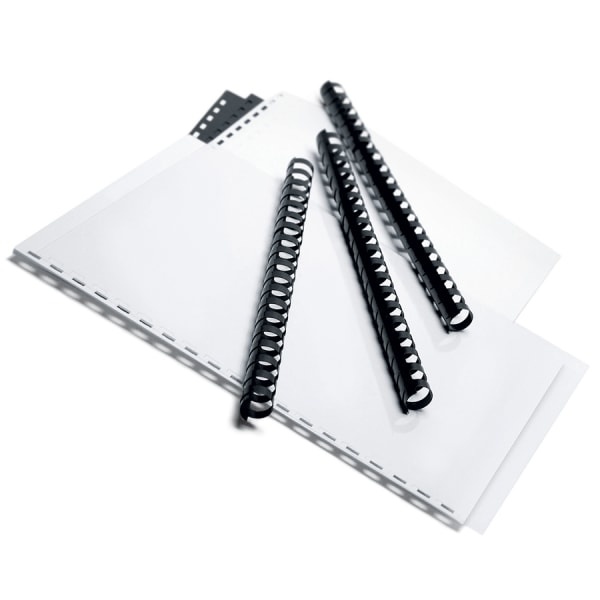 slide 1 of 1, Office Depot Brand 5/8'' Binding Combs, 125-Sheet Capacity, Black, Pack Of 25, 25 ct