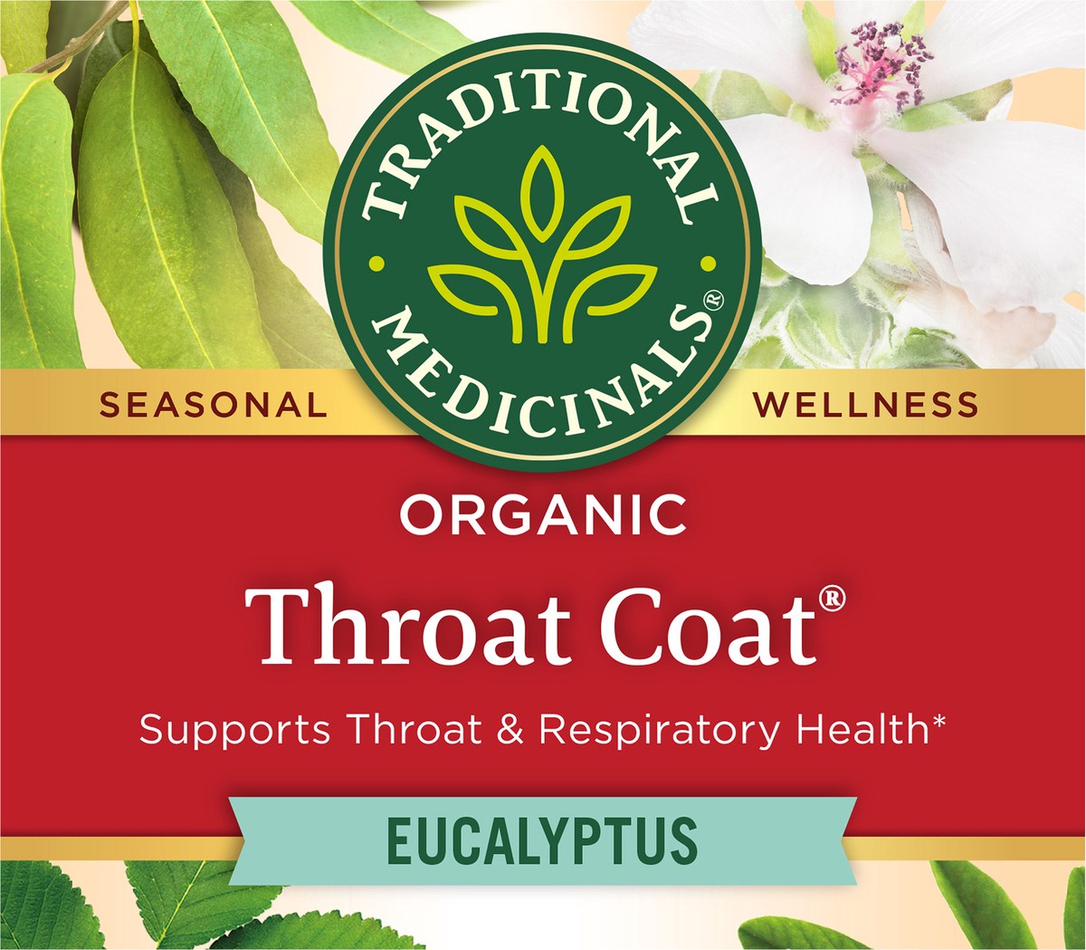 slide 6 of 7, Traditional Medicinals Traditional Medicinal Organic Throat Coat Eucalyptus Herbal Tea - 16ct, 16 ct