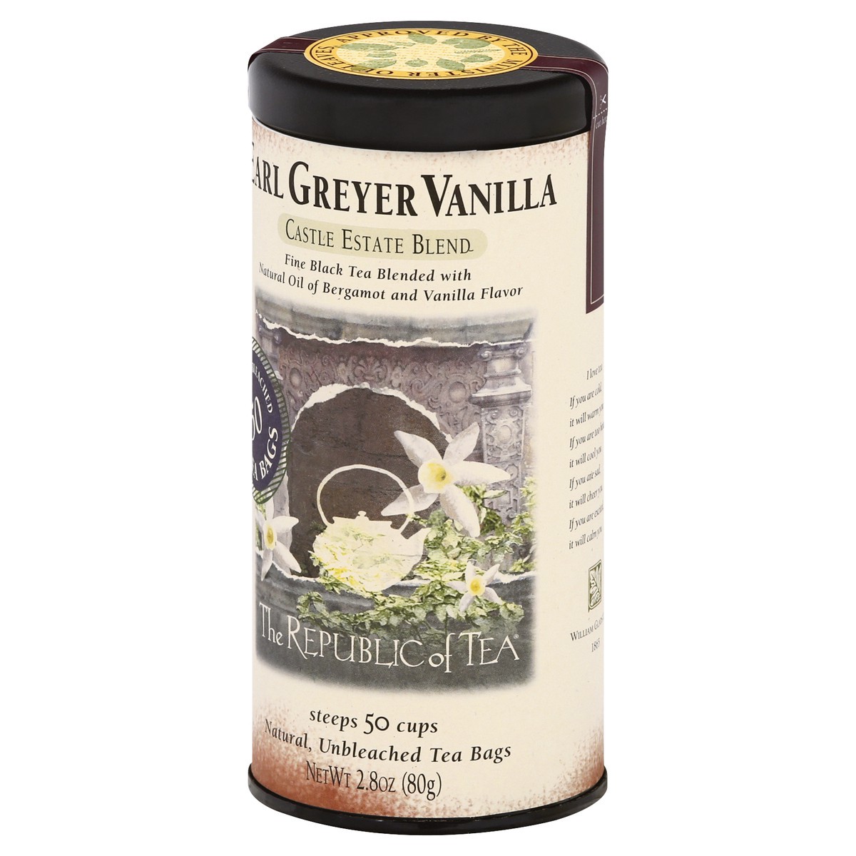 slide 10 of 12, The Republic of Tea Earl Greyer Vanilla Black Tea, 2.8 oz