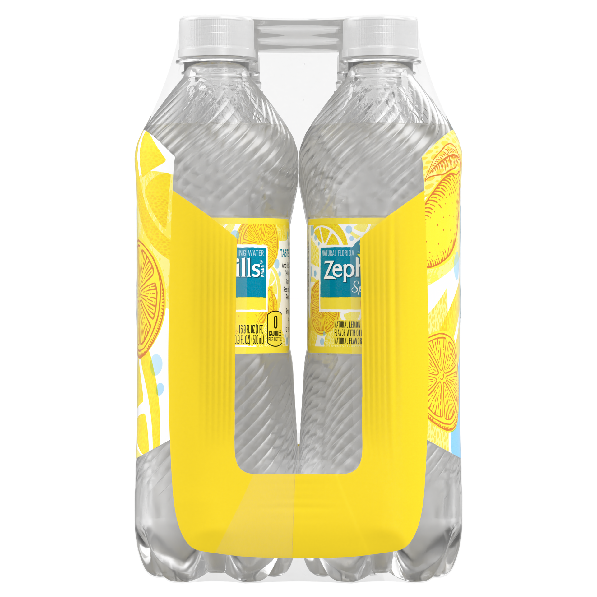 slide 4 of 5, Zephyrhills Sparkling Water, Lively Lemon, 16.9 oz. Bottles (8 Count), 16.9 fl oz