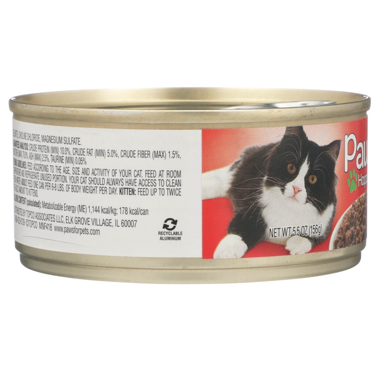 slide 5 of 8, Paws Happy Life Beef & Liver Dinner Classic Cat Food, 5.5 oz