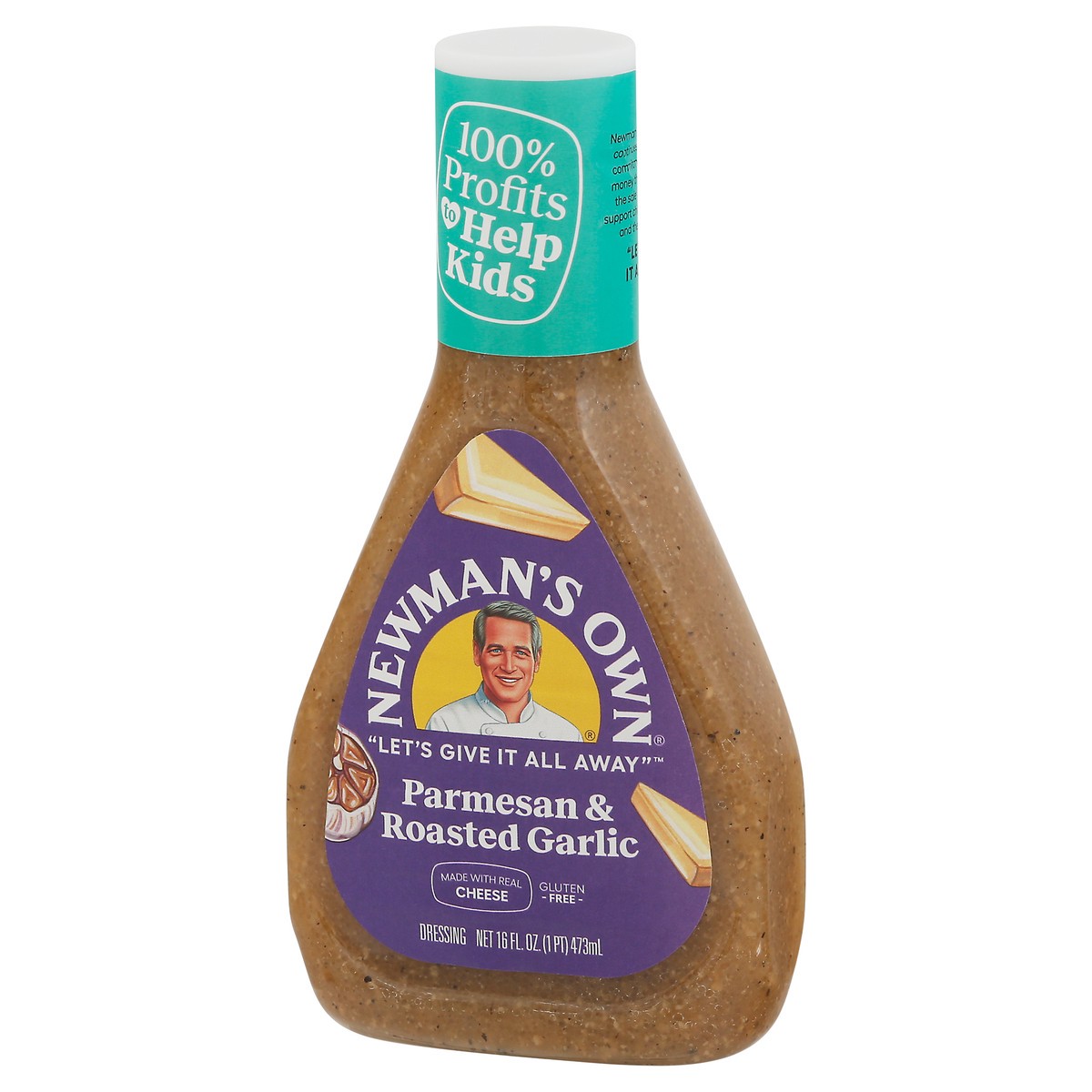 slide 9 of 9, Newman's Own Parmesan & Roasted Garlic Dressing 16 fl oz, 16 fl oz