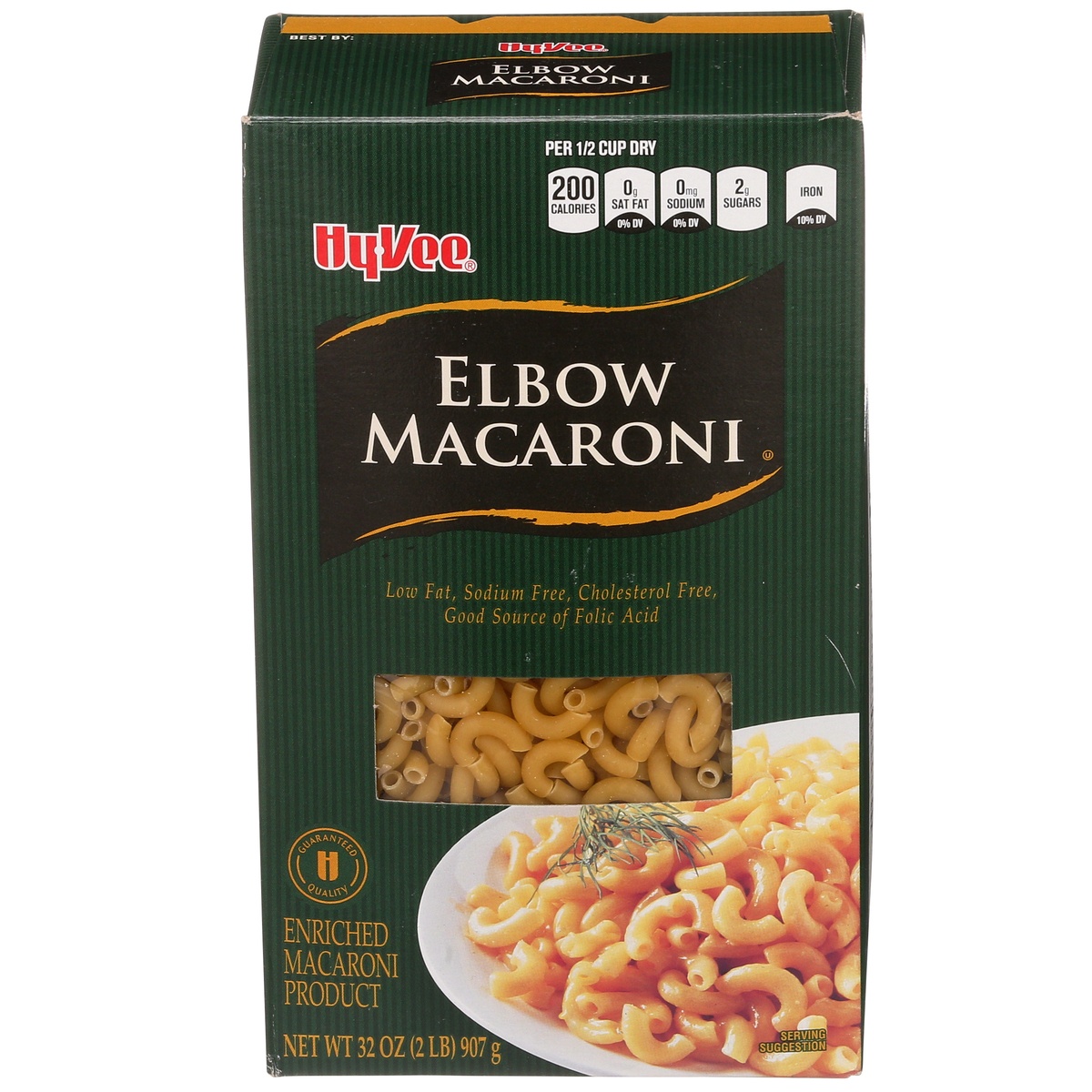 slide 1 of 1, Hy-vee Enriched Macaroni Product, Elbow Macaroni, 32 oz