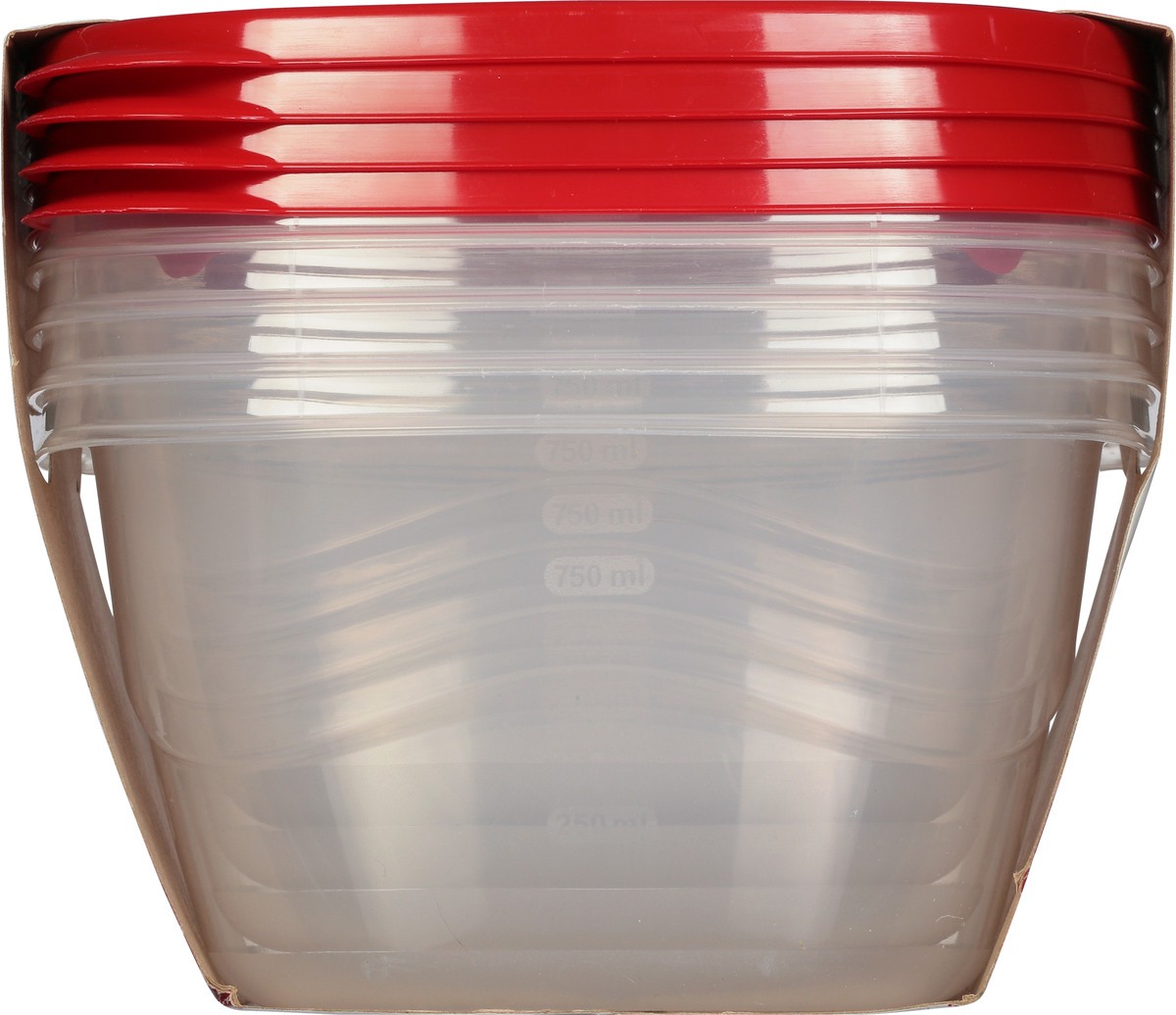 slide 8 of 9, Rubbermaid Containers with Lids 4 ea, 4 ct